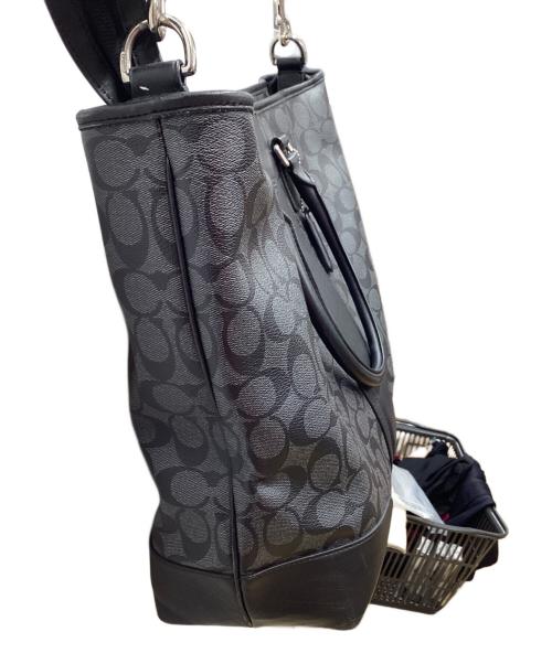 COACH（コーチ）COACH (コーチ) 2WAYバッグ グレー×ブラックの古着・服飾アイテム
