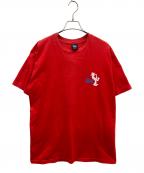 stussyステューシー）の古着「半袖カットソー」｜レッド