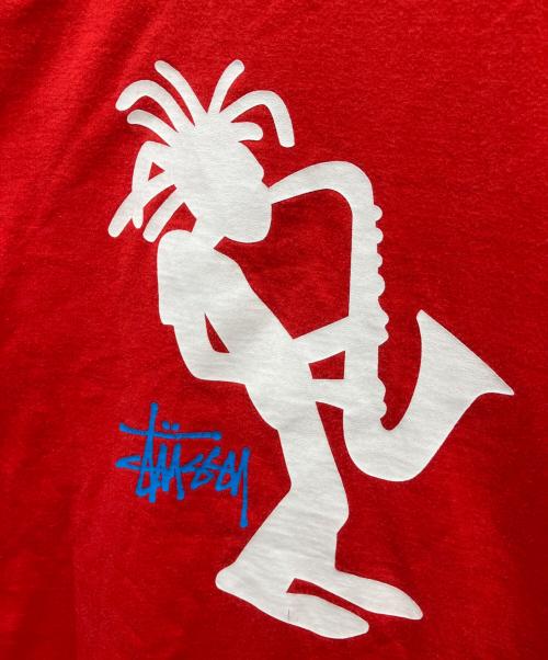 stussy（ステューシー）stussy (ステューシー) 半袖カットソー レッド サイズ:Lの古着・服飾アイテム