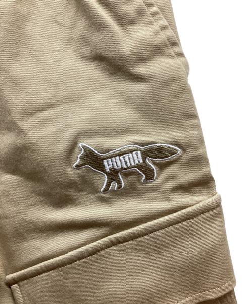 maison kitsune（メゾンキツネ）maison kitsune (メゾンキツネ) PUMA (プーマ) ハーフパンツ ベージュ サイズ:Mの古着・服飾アイテム