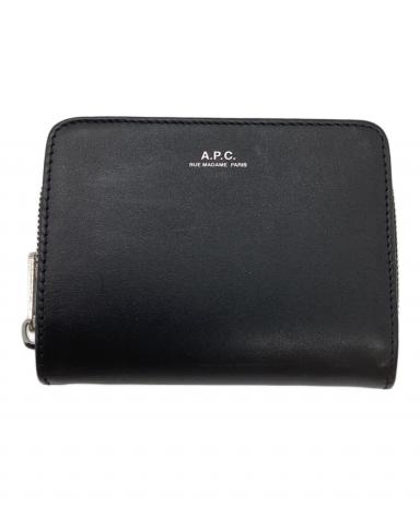 中古・古着通販】A.P.C. (アーペーセー) 2つ折り財布 ブラック