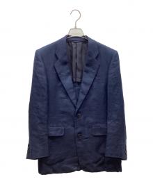 Christian Dior（クリスチャン ディオール）の古着「リネンテーラードジャケット」｜ネイビー