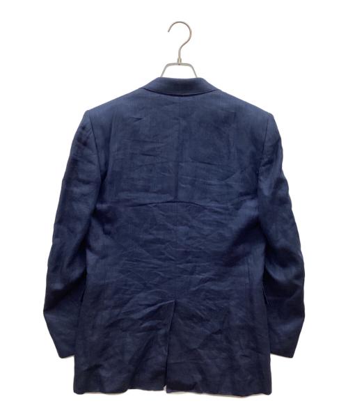 Christian Dior（クリスチャン ディオール）Christian Dior (クリスチャン ディオール) リネンテーラードジャケット ネイビー サイズ:YA-4の古着・服飾アイテム