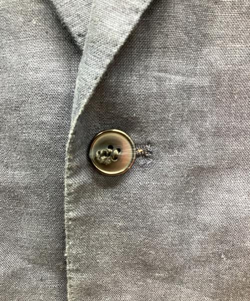 Christian Dior（クリスチャン ディオール）Christian Dior (クリスチャン ディオール) リネンテーラードジャケット ネイビー サイズ:YA-4の古着・服飾アイテム