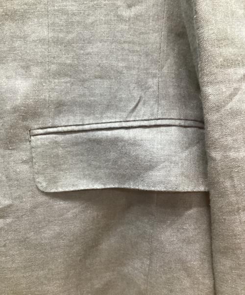 Christian Dior（クリスチャン ディオール）Christian Dior (クリスチャン ディオール) リネンテーラードジャケット ネイビー サイズ:YA-4の古着・服飾アイテム