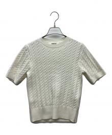 ARPEGE STORY（アルページュストーリー）の古着「半袖ニット」｜アイボリー