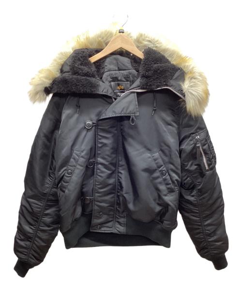 ALPHA（アルファ）ALPHA (アルファ) N-2Bフライトジャケット ブラック サイズ:Lの古着・服飾アイテム
