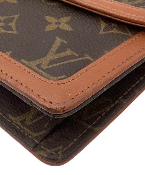 LOUIS VUITTON（ルイ ヴィトン）LOUIS VUITTON (ルイ ヴィトン) クラッチバッグ ブラウンの古着・服飾アイテム