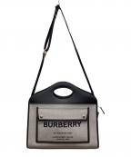 BURBERRYバーバリー）の古着「2WAYバッグ」｜グレー×ブラック