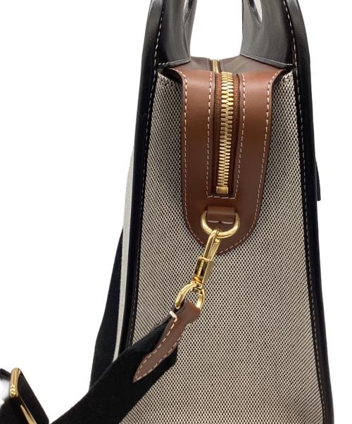 BURBERRY（バーバリー）BURBERRY (バーバリー) 2WAYバッグ グレー×ブラックの古着・服飾アイテム