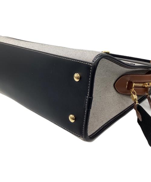 BURBERRY（バーバリー）BURBERRY (バーバリー) 2WAYバッグ グレー×ブラックの古着・服飾アイテム