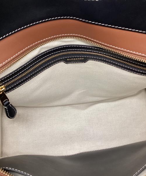 BURBERRY（バーバリー）BURBERRY (バーバリー) 2WAYバッグ グレー×ブラックの古着・服飾アイテム