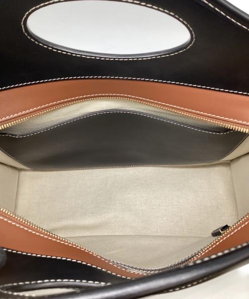 BURBERRY（バーバリー）BURBERRY (バーバリー) 2WAYバッグ グレー×ブラックの古着・服飾アイテム