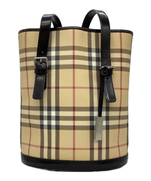 BURBERRY（バーバリー）BURBERRY (バーバリー) バケツ型トートバッグ ベージュの古着・服飾アイテム