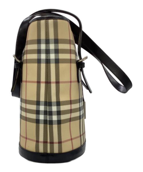 BURBERRY（バーバリー）BURBERRY (バーバリー) バケツ型トートバッグ ベージュの古着・服飾アイテム