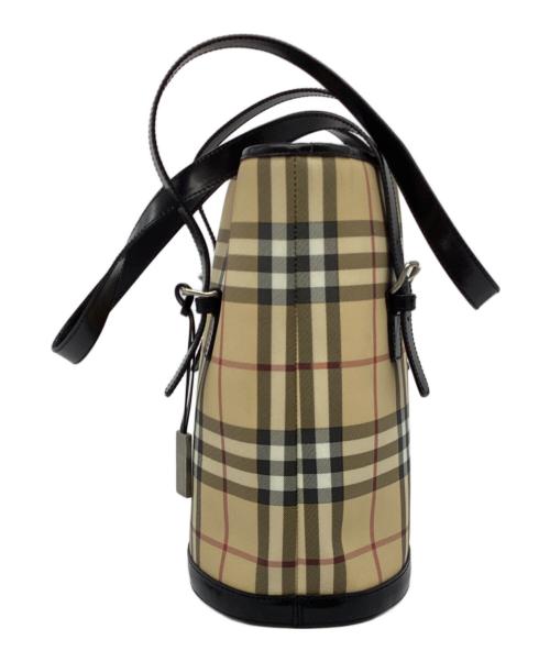 BURBERRY（バーバリー）BURBERRY (バーバリー) バケツ型トートバッグ ベージュの古着・服飾アイテム