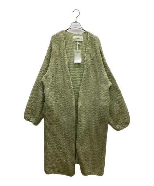 TODAYFUL（トゥデイフル）TODAYFUL (トゥデイフル) ロングカーディガン 黄緑 サイズ:M 未使用品の古着・服飾アイテム