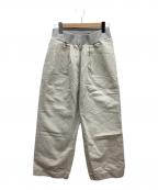 tumuguツムグ）の古着「ワイドパンツ」｜ベージュ