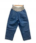 tumuguツムグ）の古着「ワイドパンツ」｜ブルー