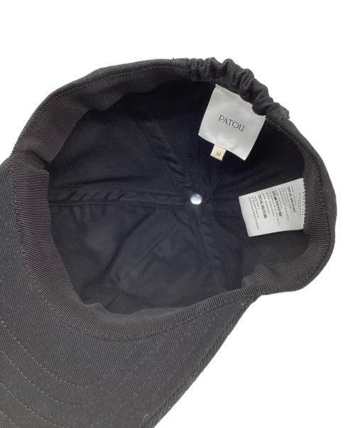 patou（パトゥ）patou (パトゥ) キャップ ブラックの古着・服飾アイテム