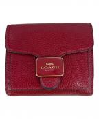 COACHコーチ）の古着「2つ折り財布」｜レッド