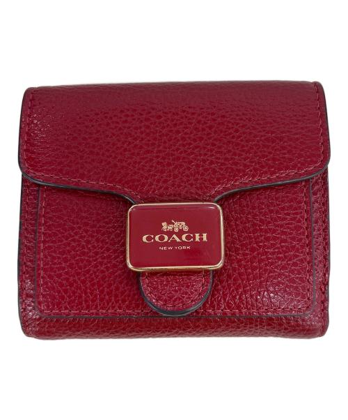 COACH（コーチ）COACH (コーチ) 2つ折り財布 レッドの古着・服飾アイテム