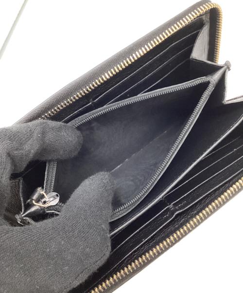 Saint Laurent Paris（サンローランパリ）Saint Laurent Paris (サンローランパリ) ラウンドファスナー長財布 ネイビーの古着・服飾アイテム
