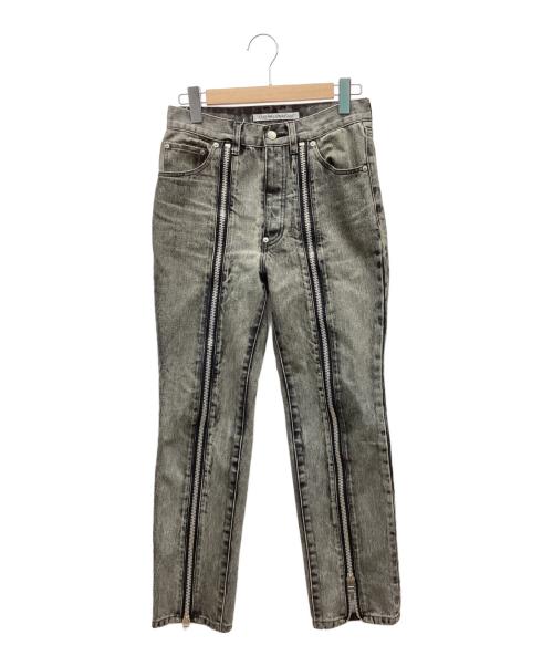 JOHN LAWRENCE SULLIVAN（ジョン ローレンス サリバン）JOHN LAWRENCE SULLIVAN (ジョン ローレンス サリバン) ブリーチデニムジップパンツ グレー サイズ:44の古着・服飾アイテム