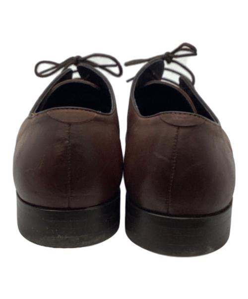 Whoop-de-doo（フープディドゥ）Whoop-de-doo (フープディドゥ) ネオソフトレザー シャーリングシューズ ブラウン サイズ:26cmの古着・服飾アイテム