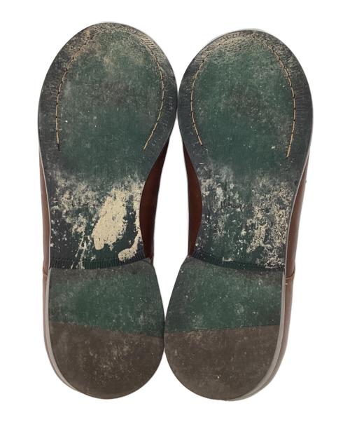 Whoop-de-doo（フープディドゥ）Whoop-de-doo (フープディドゥ) ネオソフトレザー シャーリングシューズ ブラウン サイズ:26cmの古着・服飾アイテム