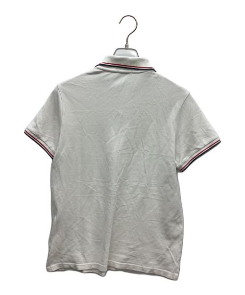 MONCLER（モンクレール）MONCLER (モンクレール) ポロシャツ ホワイト サイズ:Sの古着・服飾アイテム