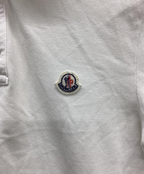 MONCLER（モンクレール）MONCLER (モンクレール) ポロシャツ ホワイト サイズ:Sの古着・服飾アイテム