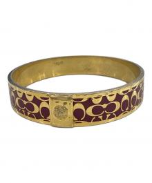 COACH（コーチ）の古着「バングル」｜レッド×ゴールド