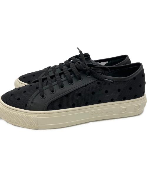 Salvatore Ferragamo（サルヴァトーレ フェラガモ）Salvatore Ferragamo (サルヴァトーレ フェラガモ) ローカットスニーカー ブラック サイズ:9 1/2の古着・服飾アイテム