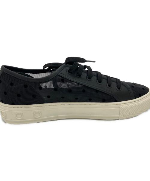 Salvatore Ferragamo（サルヴァトーレ フェラガモ）Salvatore Ferragamo (サルヴァトーレ フェラガモ) ローカットスニーカー ブラック サイズ:9 1/2の古着・服飾アイテム