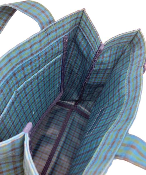 familiar（ファミリア）familiar (ファミリア) チャーム付きトートバッグ ブルーの古着・服飾アイテム