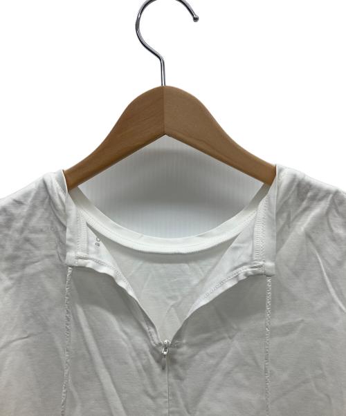 BORDERS at BALCONY（ボーダーズアットバルコニー）BORDERS at BALCONY (ボーダーズアットバルコニー) DANSKIN (ダンスキン) ティアードカットソー ホワイト サイズ:Mの古着・服飾アイテム