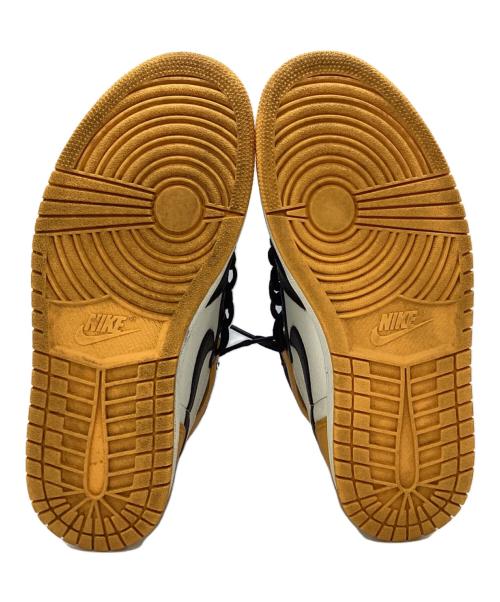 NIKE（ナイキ）NIKE (ナイキ) AIR JORDAN 1 RETRO HIGH OG(エア ジョーダン 1 レトロ ハイ オリジナル) ブラック×イエロー サイズ:24.5cmの古着・服飾アイテム