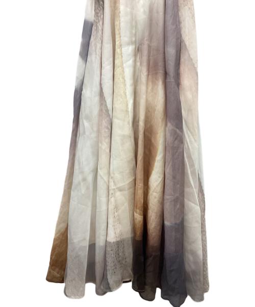 tageechita（タジチタ）TAGEECHITA (tageechita) キャミソールワンピース ベージュ×グレー サイズ:M 未使用品の古着・服飾アイテム