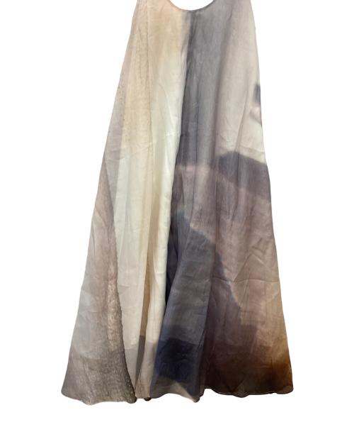 tageechita（タジチタ）TAGEECHITA (tageechita) キャミソールワンピース ベージュ×グレー サイズ:M 未使用品の古着・服飾アイテム