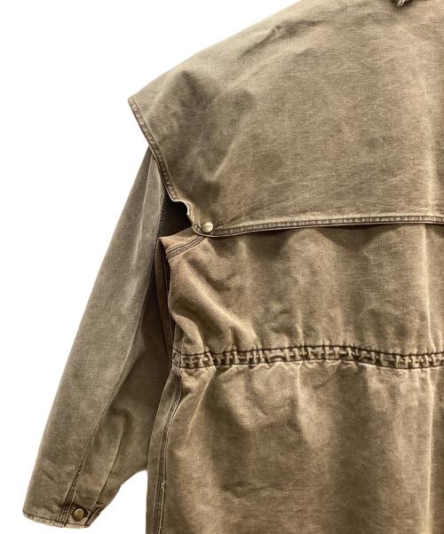 CarHartt（カーハート）CarHartt (カーハート) アンブレラケープジャケット ブラウン サイズ:XLの古着・服飾アイテム