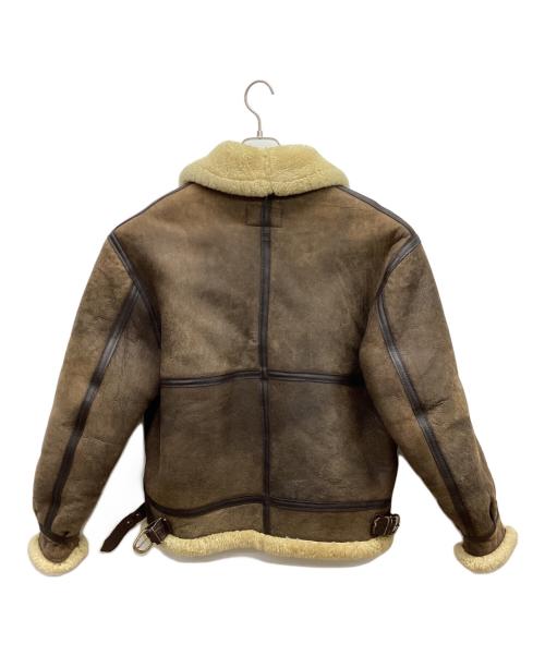 US SHEEPSKIN（USシープスキン）US SHEEPSKIN (USシープスキン) ムートンフライトジャケット ブラウン サイズ:42の古着・服飾アイテム