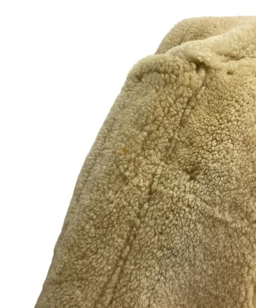 US SHEEPSKIN（USシープスキン）US SHEEPSKIN (USシープスキン) ムートンフライトジャケット ブラウン サイズ:42の古着・服飾アイテム