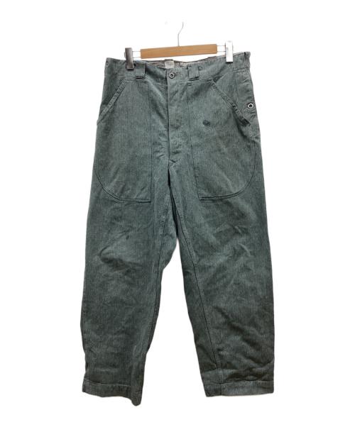 -（-）- (-) スイス軍ワークパンツ グレー サイズ:78/46の古着・服飾アイテム