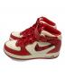 NIKE (ナイキ) AIR FORCE 1 MID '07 LX PALE IVORY/UNIVERSITY アイボリー×レッド サイズ:26cm：9000円
