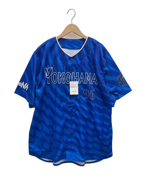 横浜DeNAベイスターズ（ヨコハマディーエヌエーベイスターズ）横浜DeNAベイスターズ (ヨコハマディーエヌエーベイスターズ) ハイクオリティーレプリカユニフォーム ブルー サイズ:Lの古着・服飾アイテム