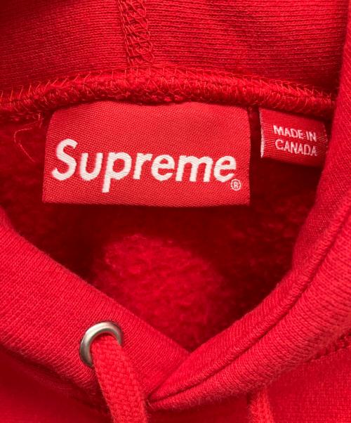 SUPREME（シュプリーム）Supreme (シュプリーム) ロゴフーディ レッド サイズ:Mの古着・服飾アイテム