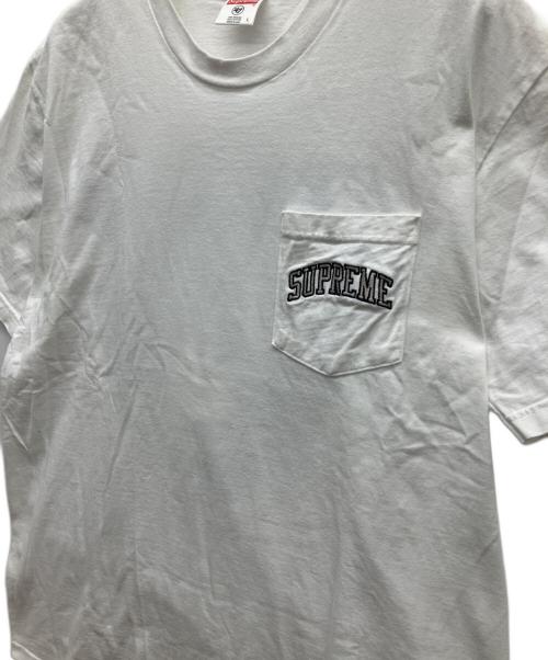 SUPREME（シュプリーム）SUPREME (シュプリーム) 半袖カットソー ホワイト サイズ:Lの古着・服飾アイテム