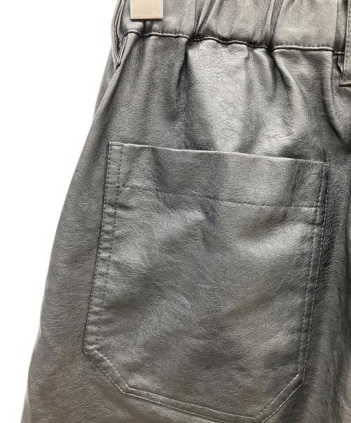 fortheweekend（フォーザウィークエンド）fortheweekend (フォーザウィークエンド) レザーパンツ ブラック サイズ:Mの古着・服飾アイテム