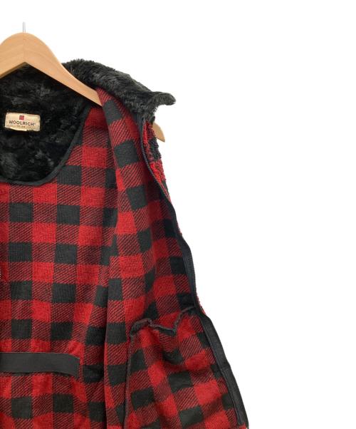 WOOLRICH（ウールリッチ）WOOLRICH (ウールリッチ) ボアベスト レッド×ブラック サイズ:Mの古着・服飾アイテム